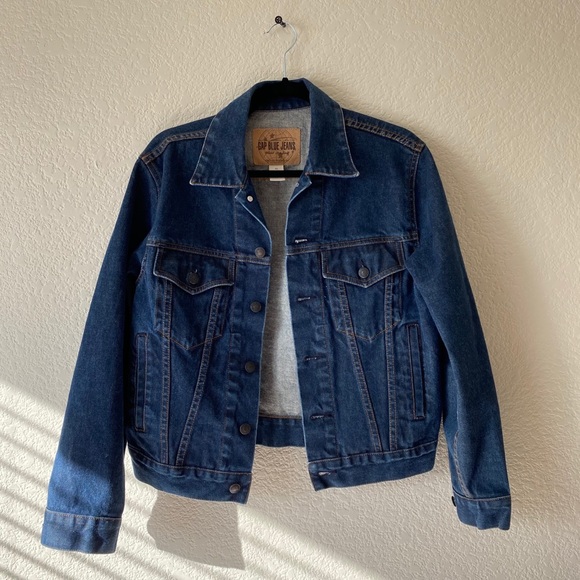 gap blue jeans jacket